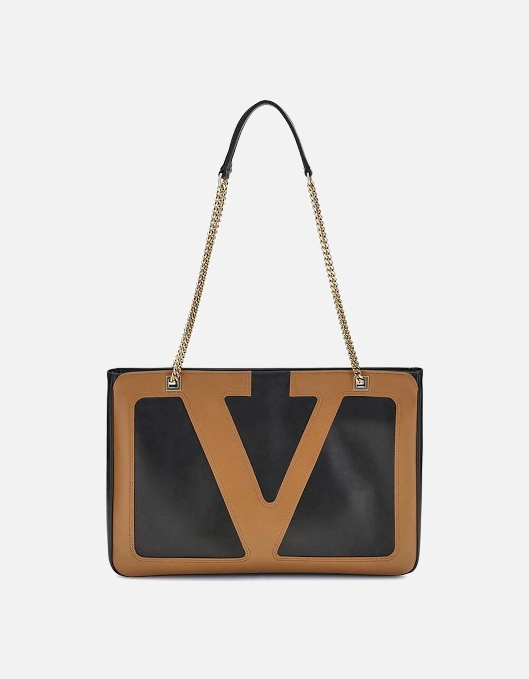 Viva Superstar Leather Shoulder Bag with Chain Handle Women - Black, 5 of 4