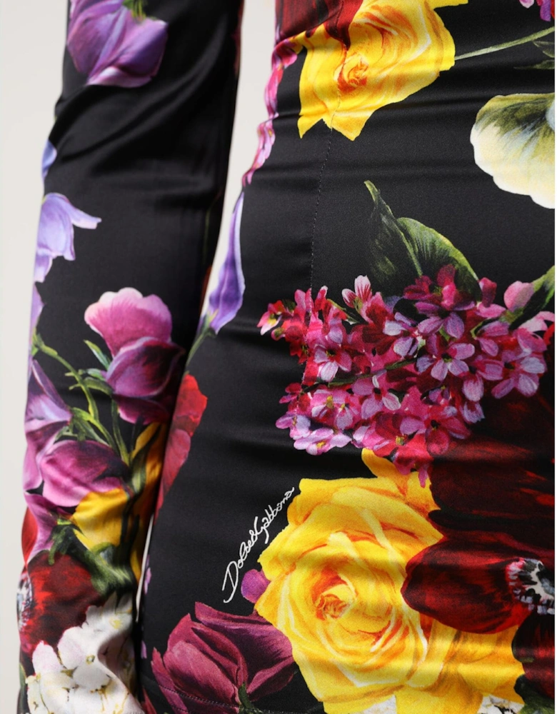 Long Sleeves Floral Print Blouse Top Women - Multicolor T-Shirts