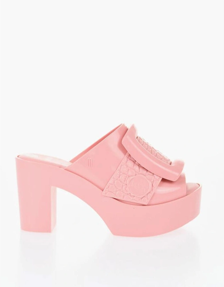 Peep Toe Rubber Heel Sandals Women - Multicolor