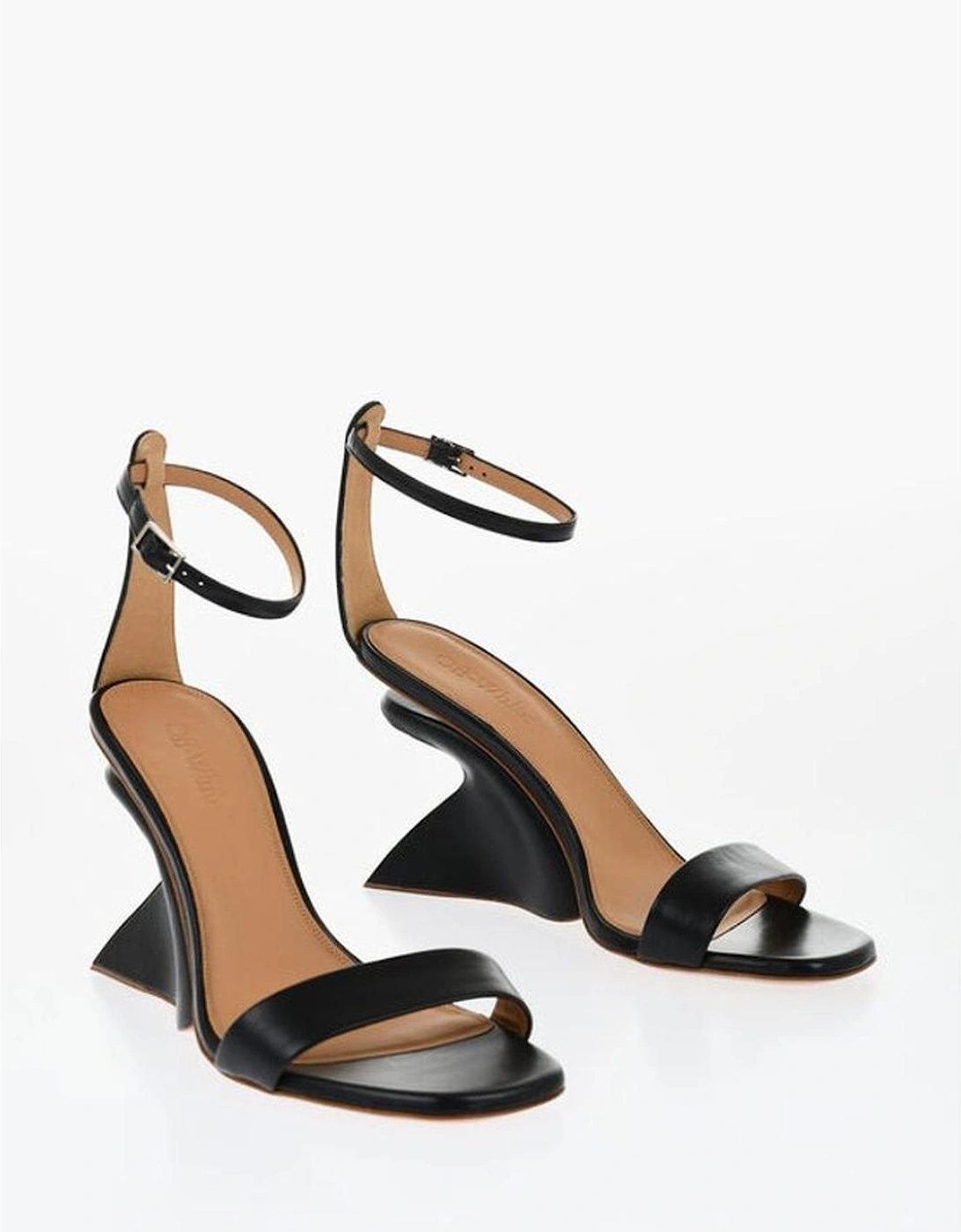 Leather Sole Ankle Buckle Sandals Women - Black, 5 of 4