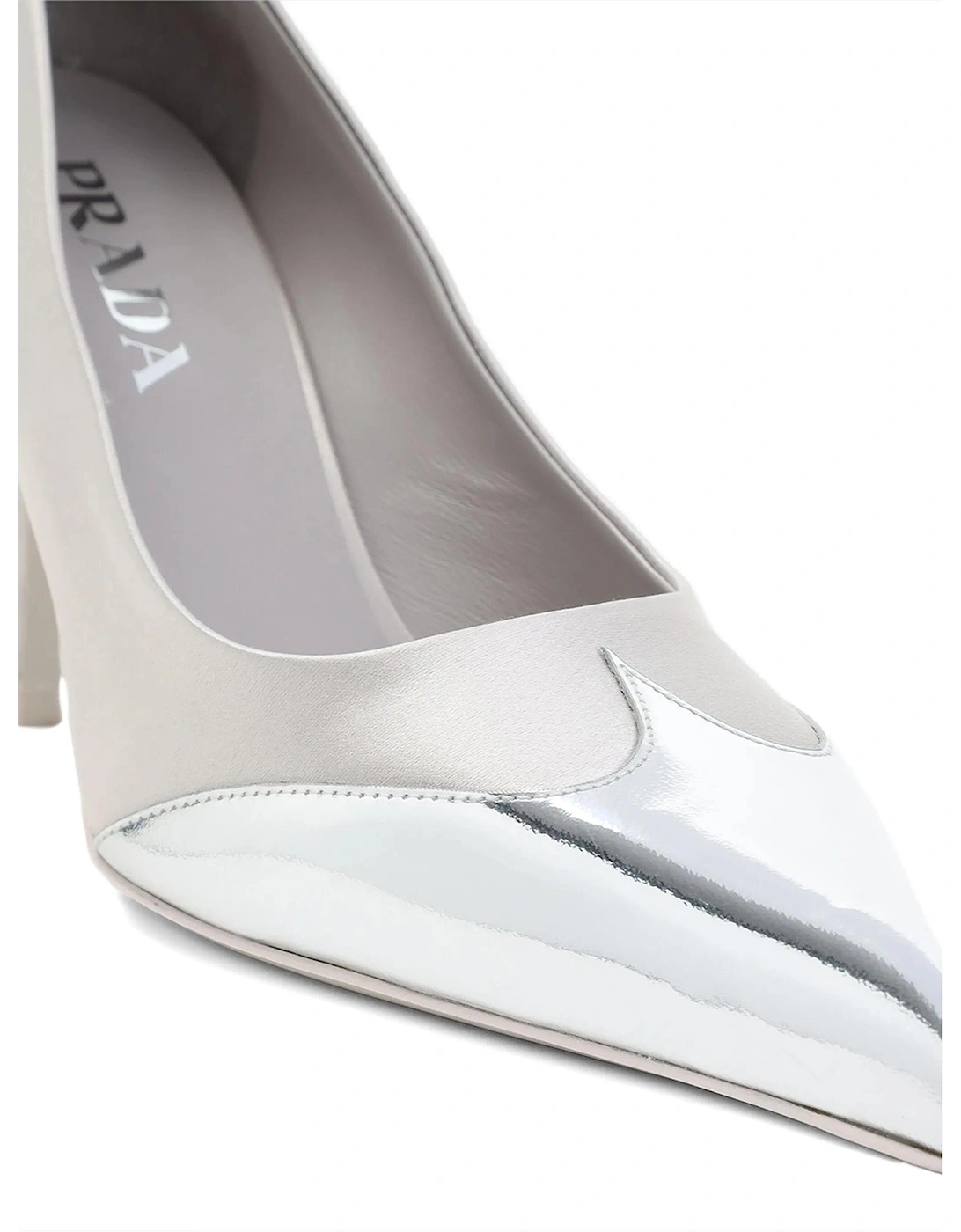 Silvertone Leather Pumps Women
