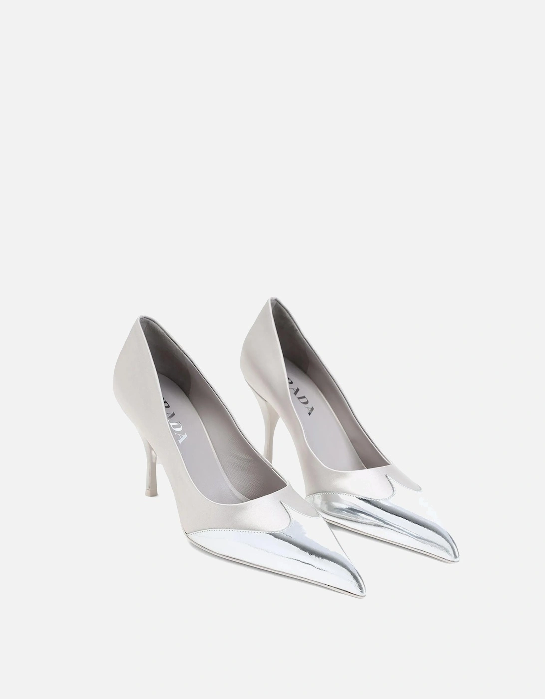 Silvertone Leather Pumps Women