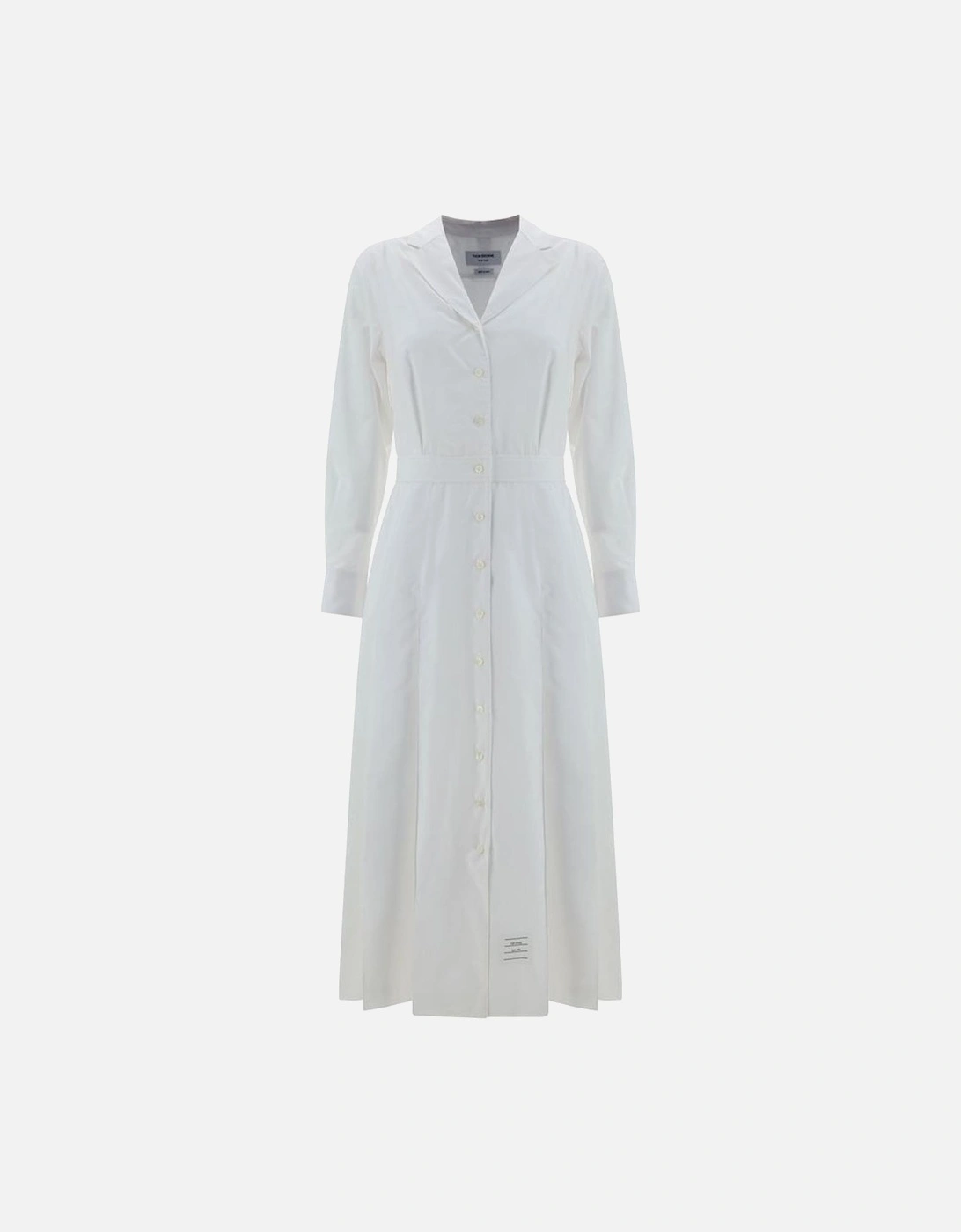 Shirt Dress Midi ALine Women - White Dresses, 4 of 3