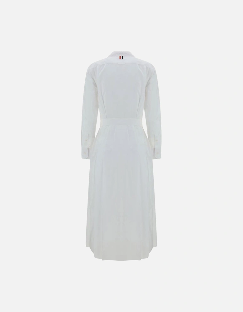 Shirt Dress Midi ALine Women - White Dresses