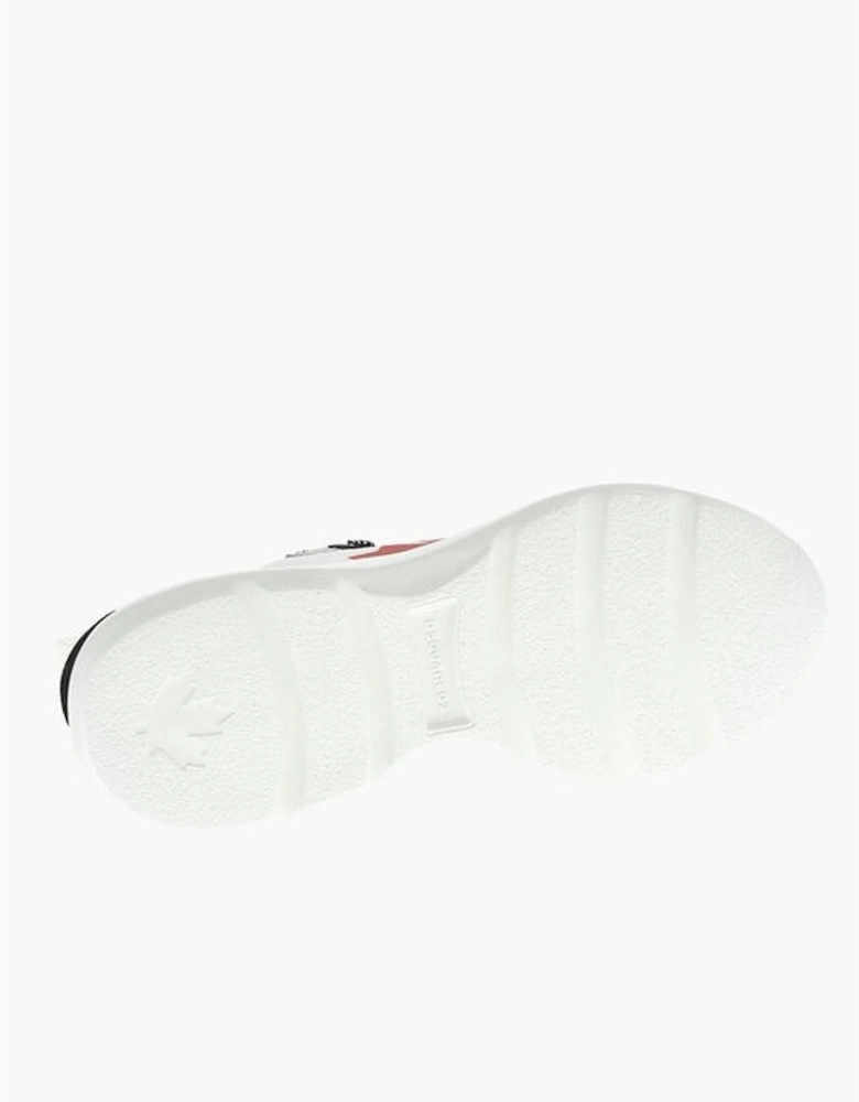 Lace-Up Logo Print Sneakers Women - White
