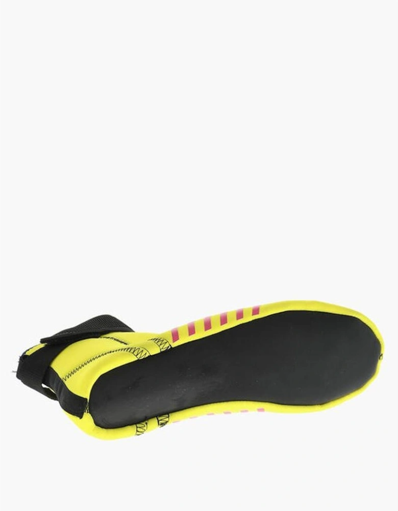 Zip Velcro Closure Rubber Sole Shoes Women - Yellow Sneakers