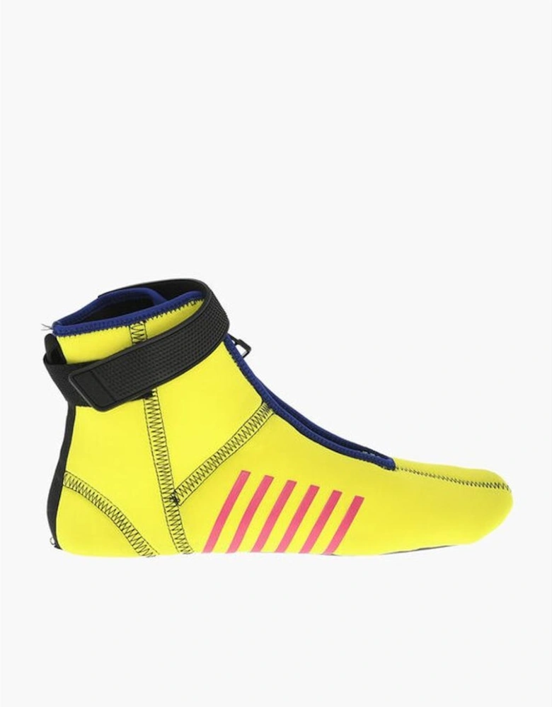Zip Velcro Closure Rubber Sole Shoes Women - Yellow Sneakers