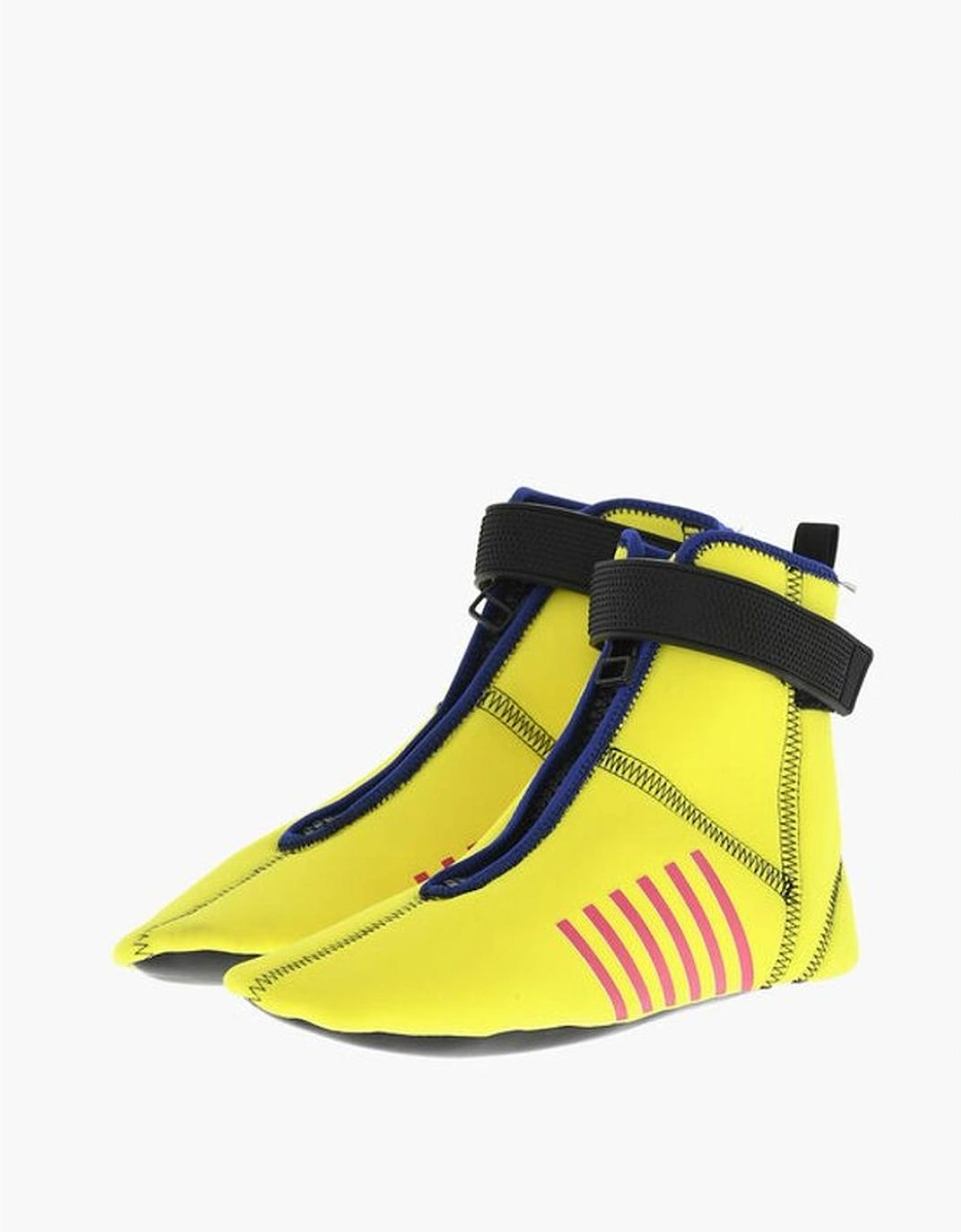 Zip Velcro Closure Rubber Sole Shoes Women - Yellow Sneakers, 6 of 5