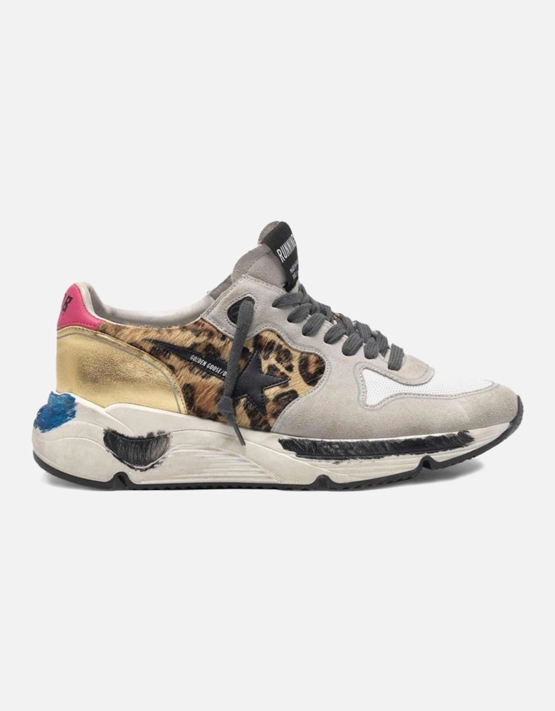 Running Sneakers Leopard Print Distressed Women - Multicolor