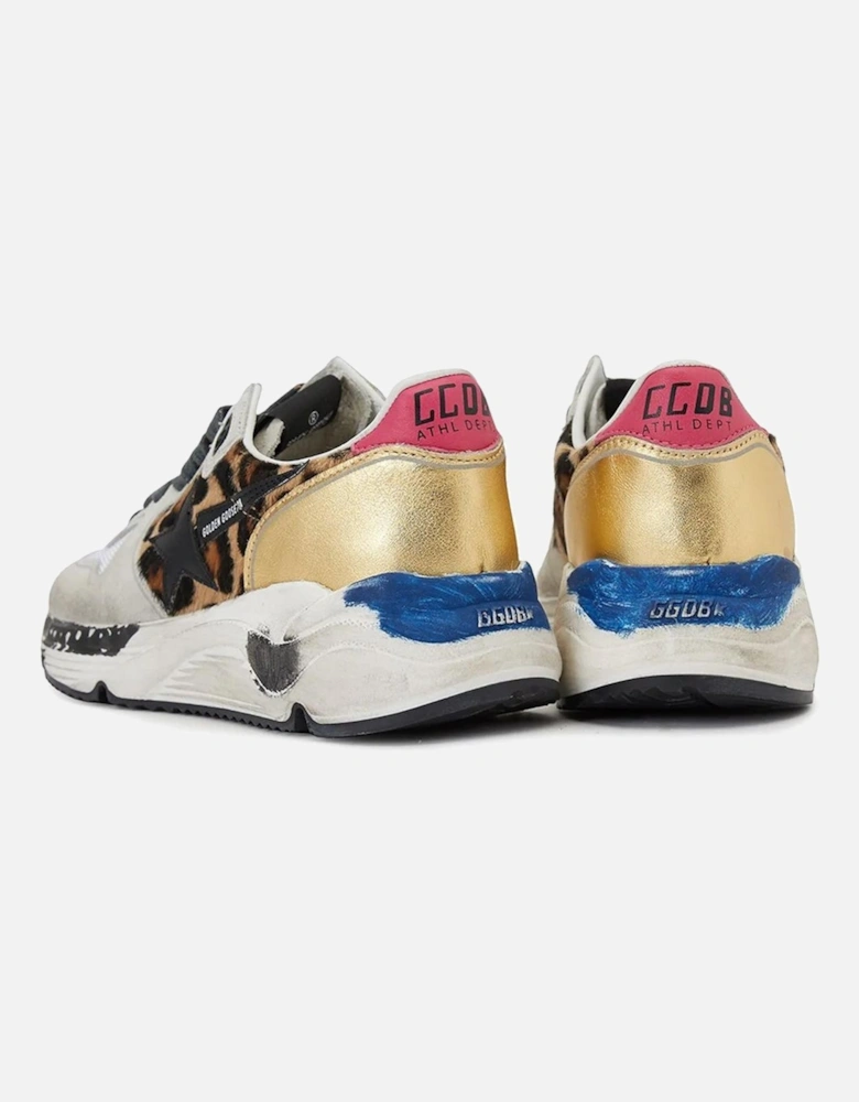 Running Sneakers Leopard Print Distressed Women - Multicolor