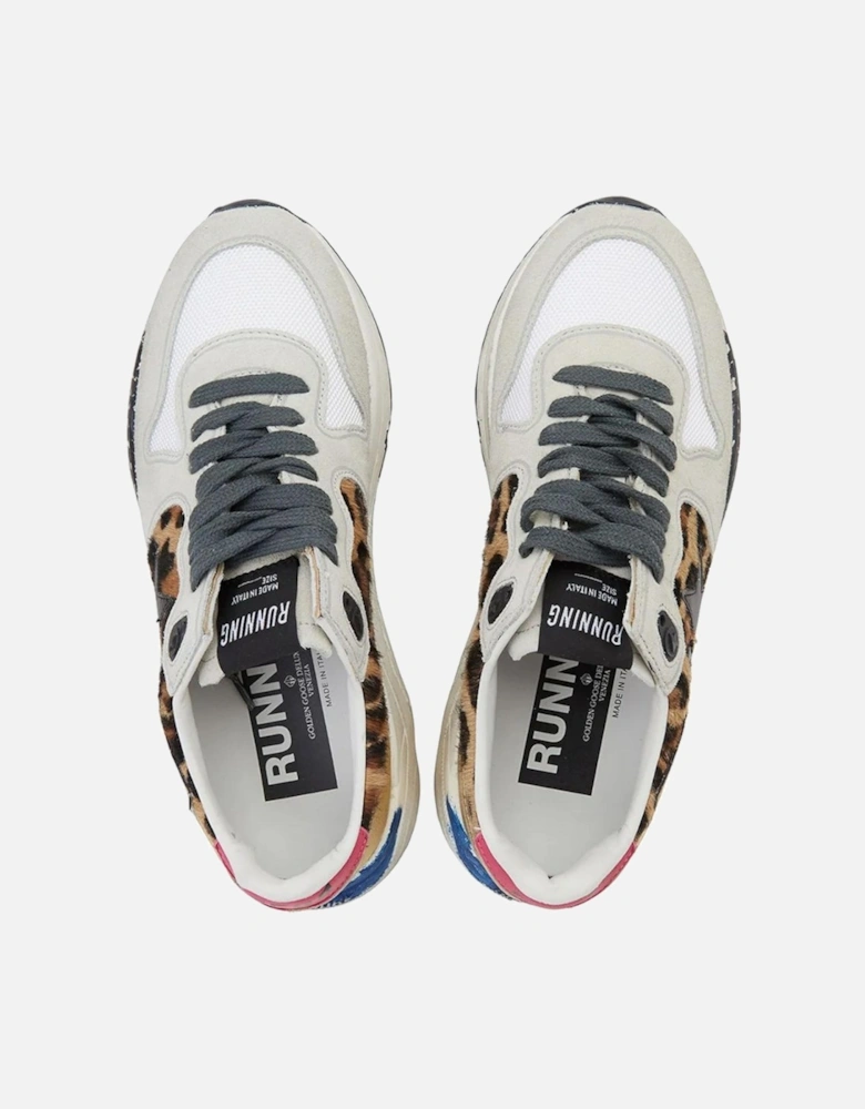 Running Sneakers Leopard Print Distressed Women - Multicolor