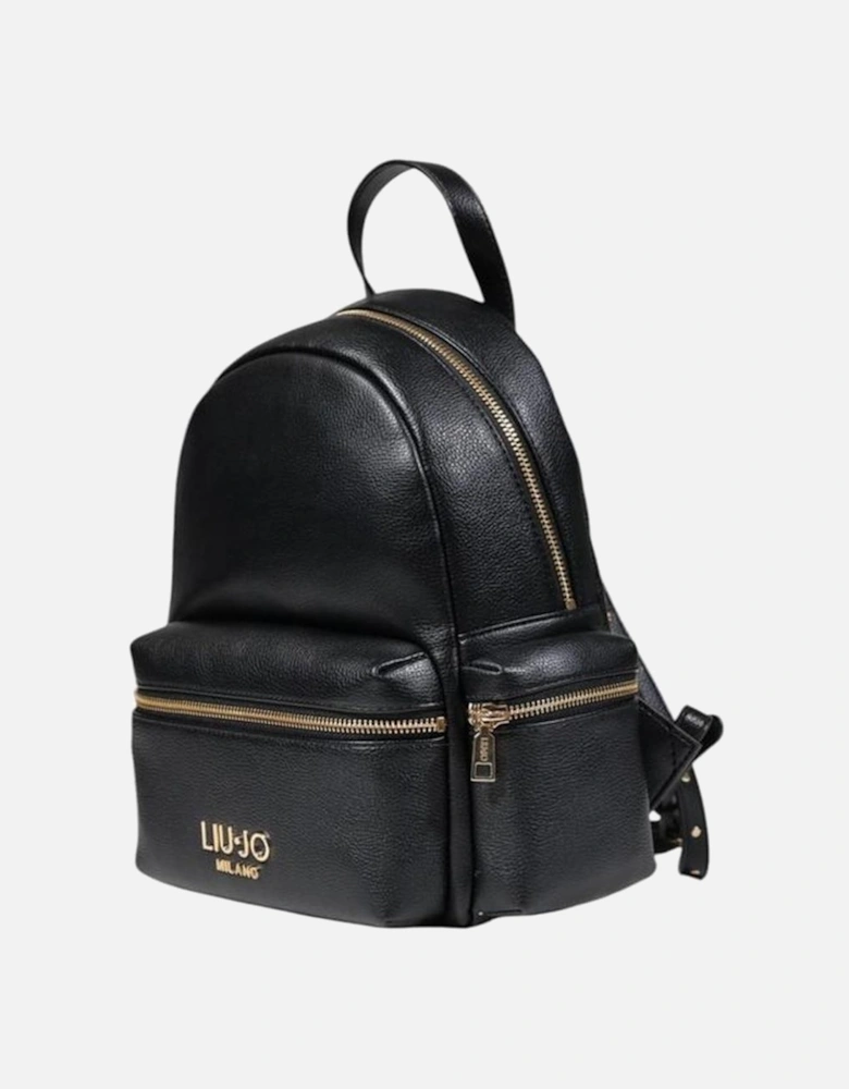 Womens Polyester Backpack - Black