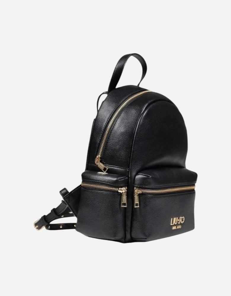 Womens Polyester Backpack - Black
