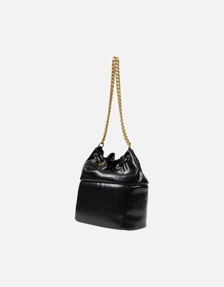 Womens Medium Polyester Bag - Black Handbags
