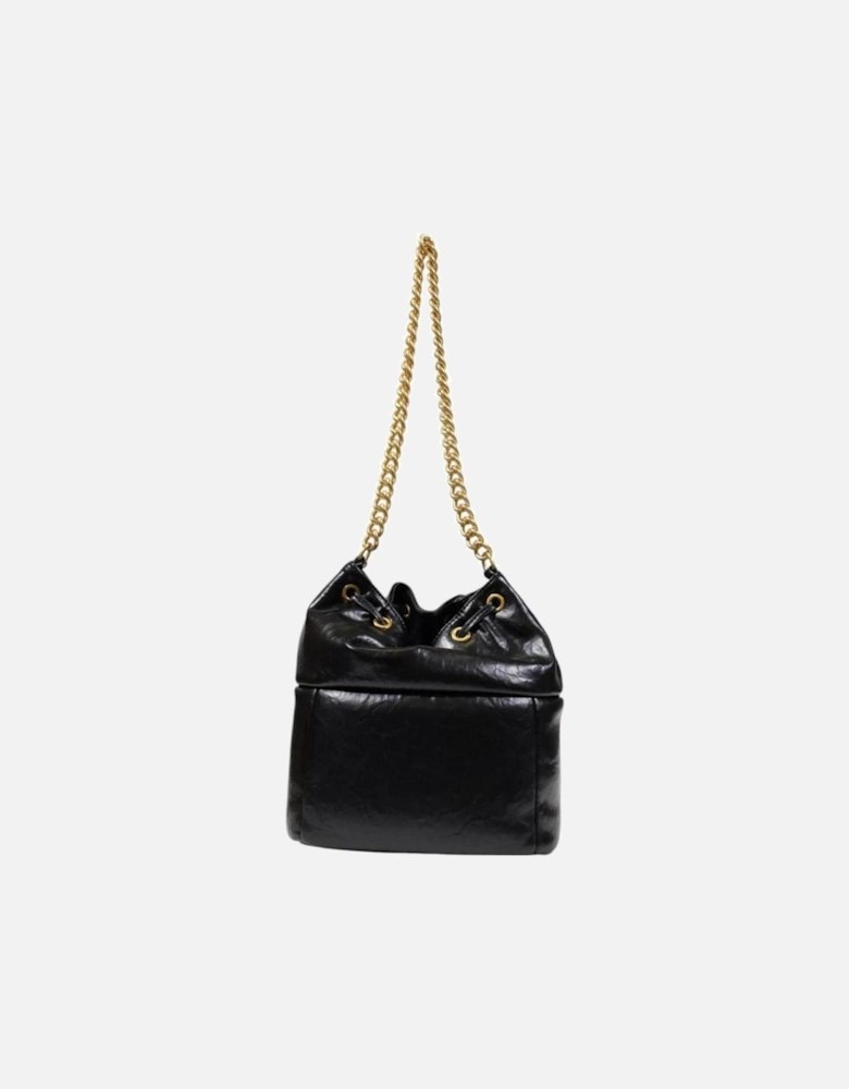Womens Medium Polyester Bag - Black Handbags