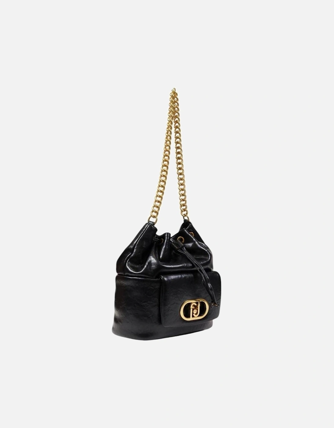 Womens Medium Polyester Bag - Black Handbags