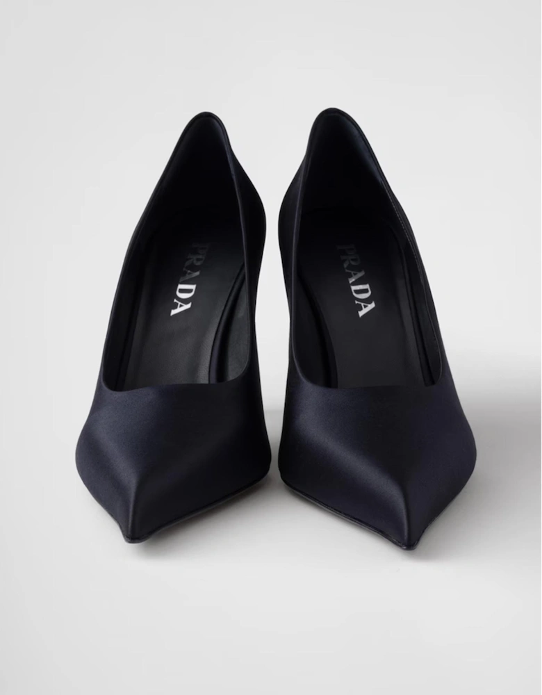 Satin Pumps Women - Blue