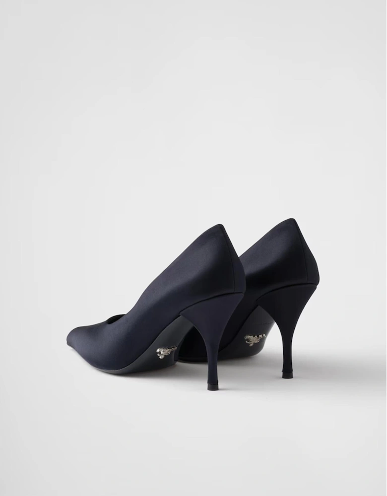 Satin Pumps Women - Blue