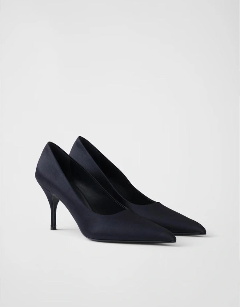 Satin Pumps Women - Blue