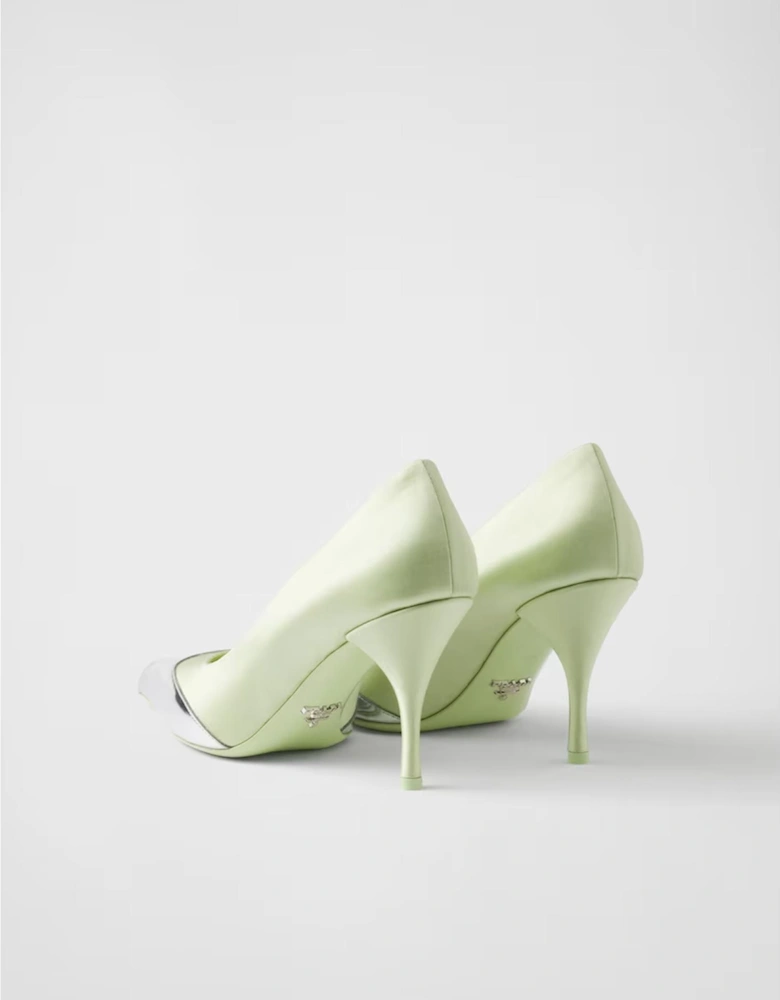 TwoTone Pointed Heels Women - Green Pumps