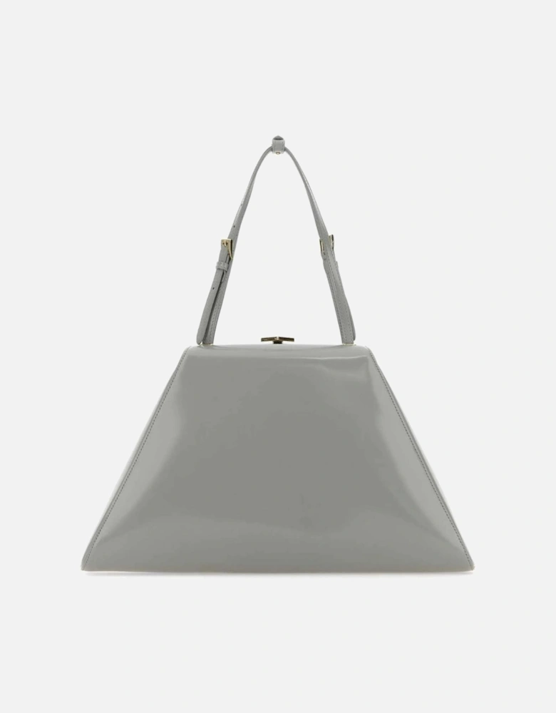 Brushed Calfskin Trapeze Tote Bag Women - Gray Handbags