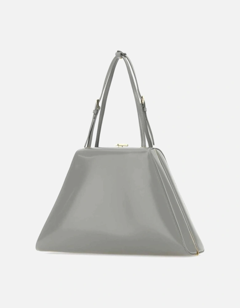 Brushed Calfskin Trapeze Tote Bag Women - Gray Handbags