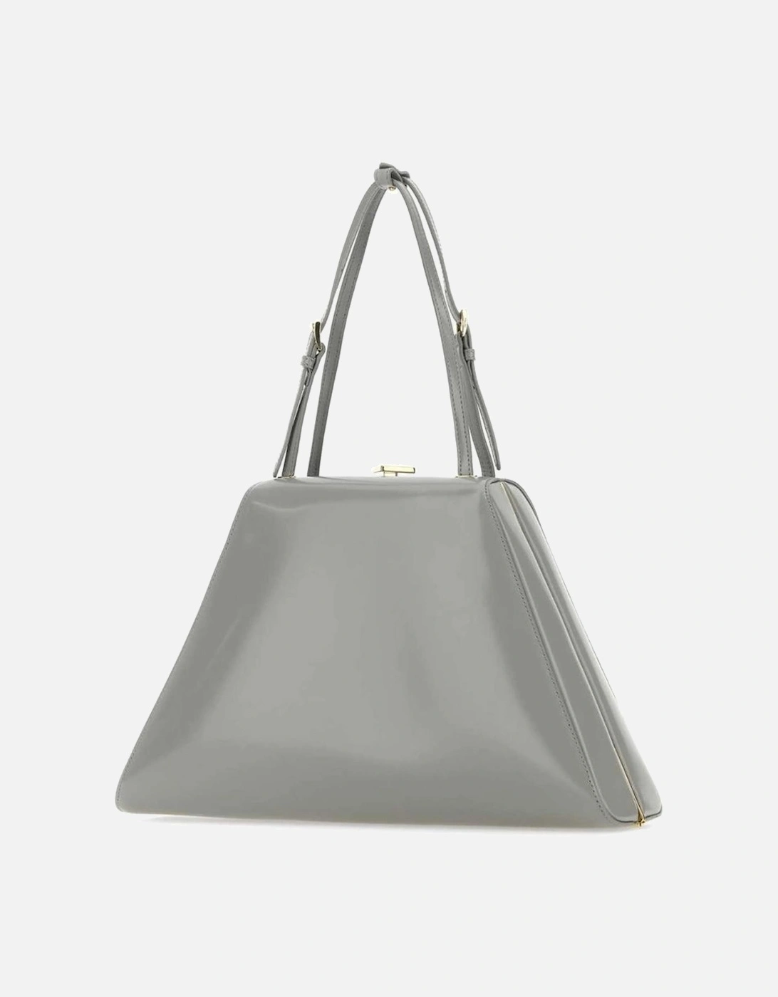 Brushed Calfskin Trapeze Tote Bag Women - Gray Handbags