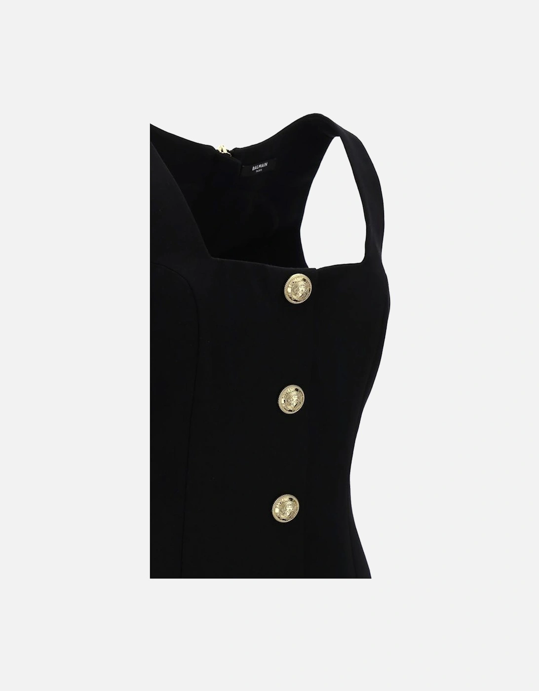 ButtonFront Mini Dress Women - Black Dresses