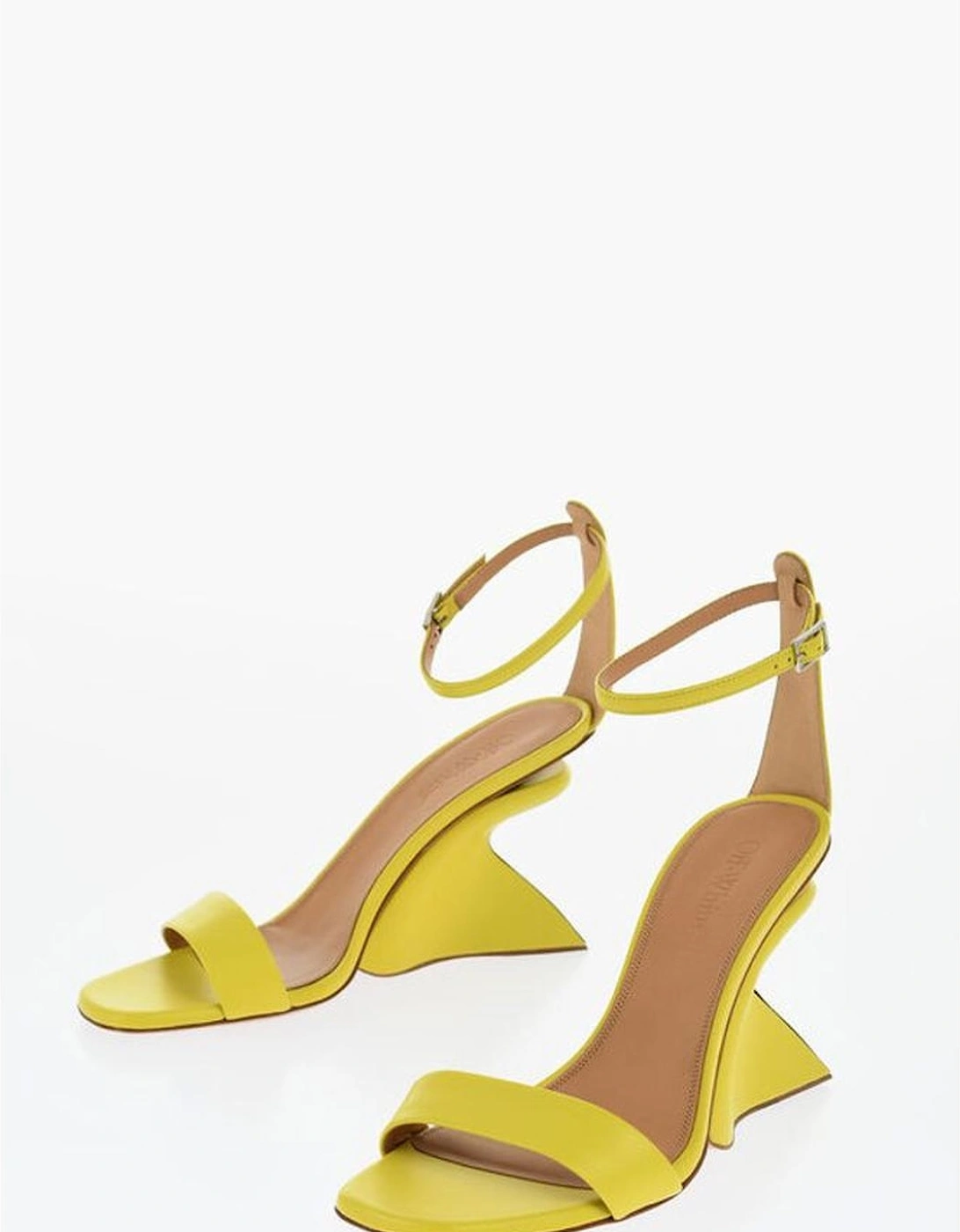 Leather Ankle Strap Sandals with Buckle Women - Green, 5 of 4