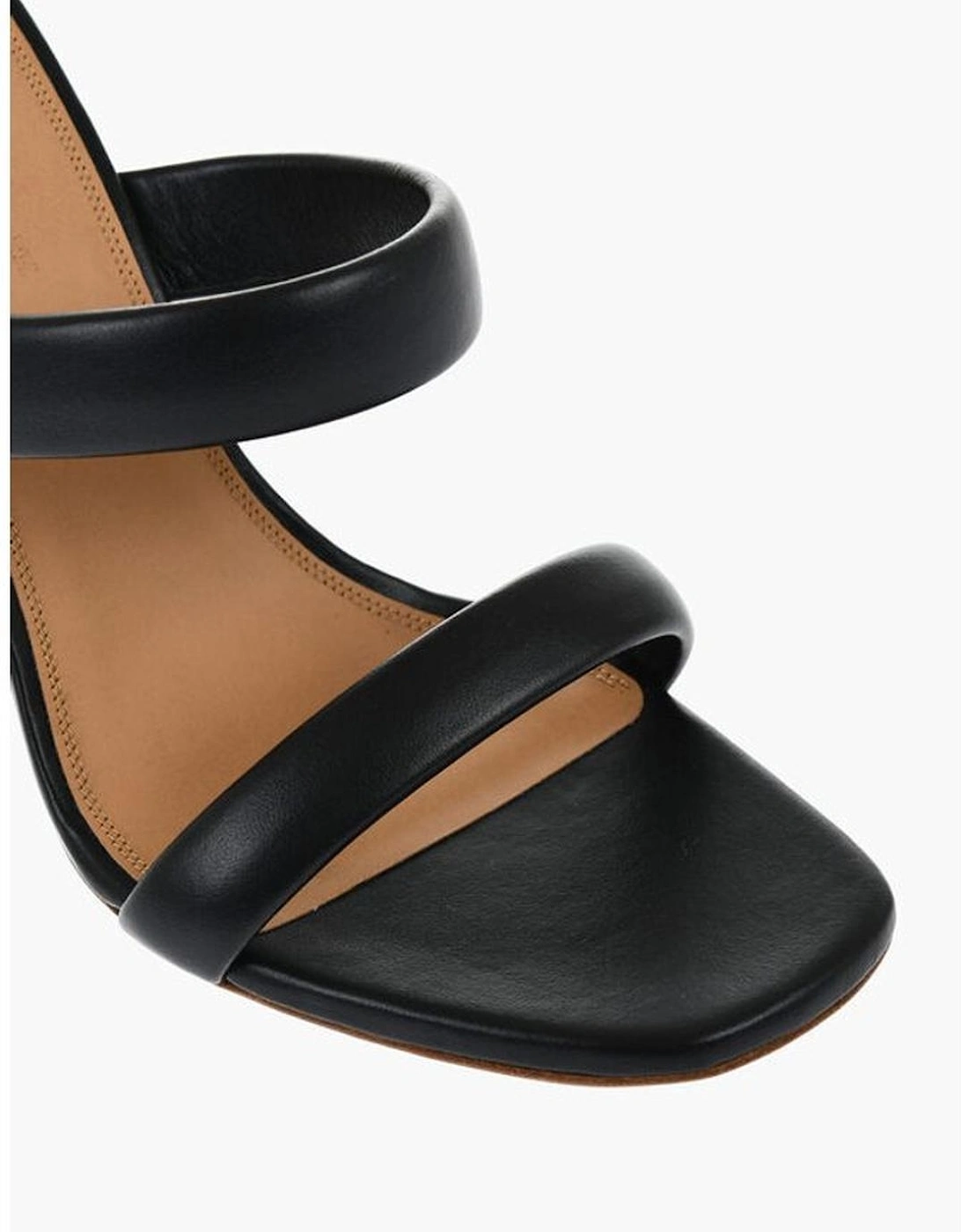 Leather Slip-On Shoes with Leather Sole Women - Black Sandals