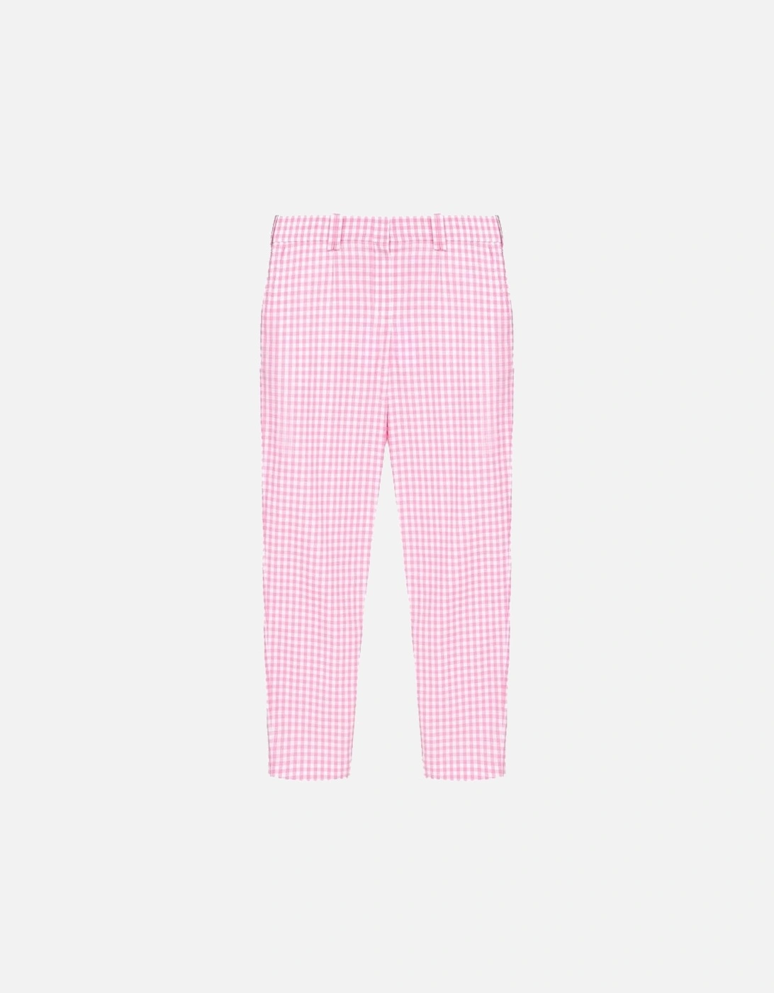 Check Print Cotton Pants with Pockets Women - Pink Jeans, 5 of 4