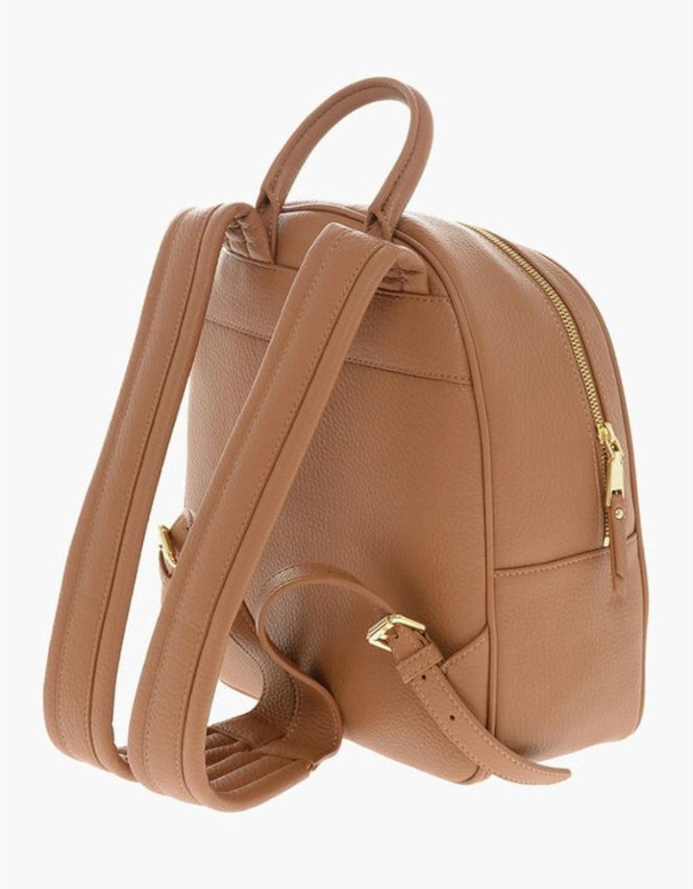 Solid Color Shoulder Bag with Adjustable Strap Women - Brown Backpacks