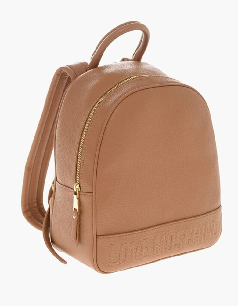 Solid Color Shoulder Bag with Adjustable Strap Women - Brown Backpacks