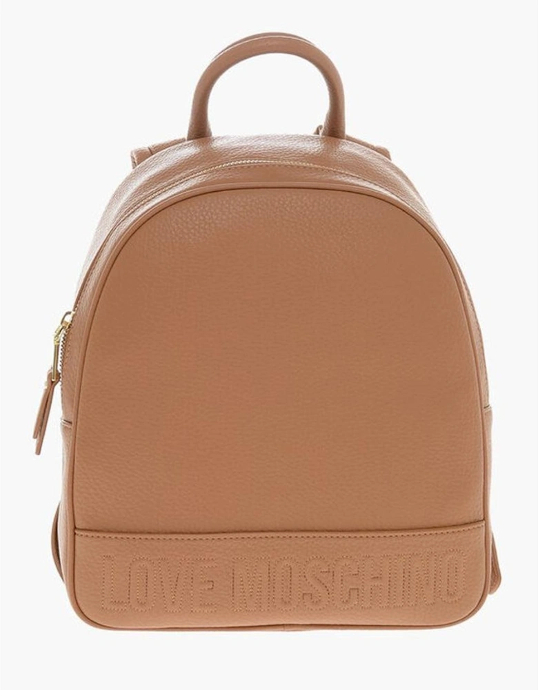 Solid Color Shoulder Bag with Adjustable Strap Women - Brown Backpacks