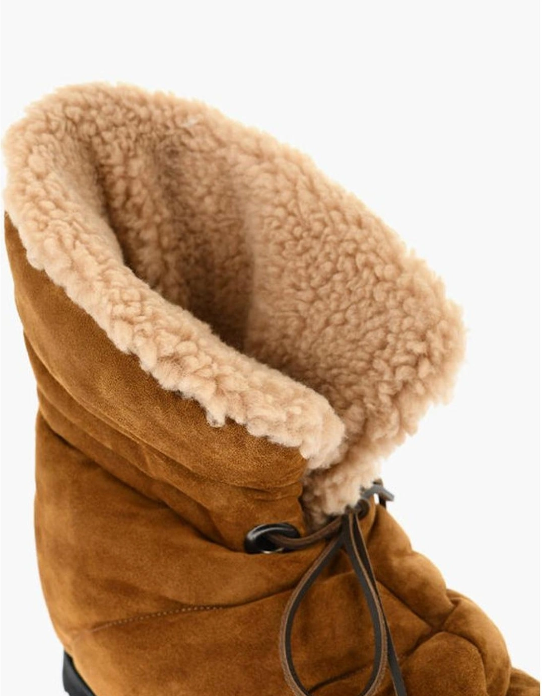 Suede Lace-Up Rugged Sole Sneakers Women - Brown Boots