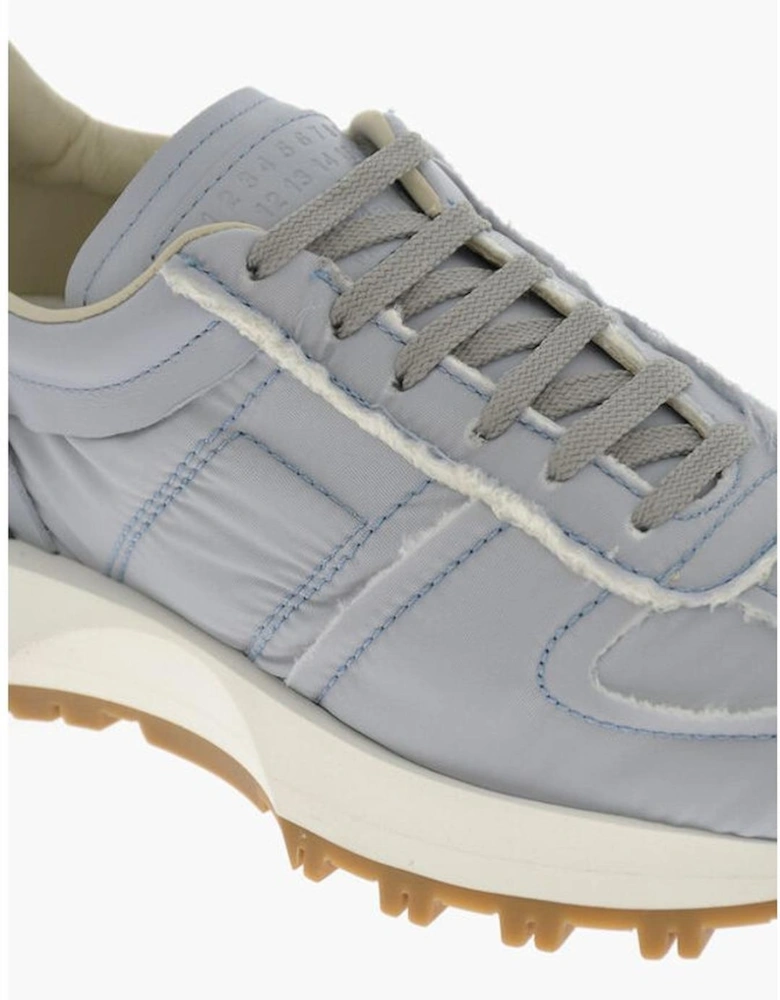 Lace-Up Rubber Sole Sneakers Women - Light Blue