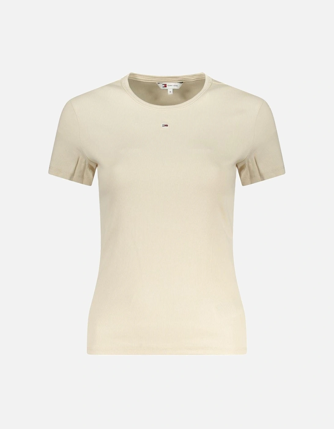Croc-Embossed Leather Tote Bag Women - Beige T-Shirts, 3 of 2
