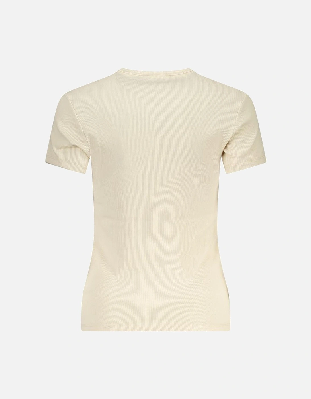 Croc-Embossed Leather Tote Bag Women - Beige T-Shirts