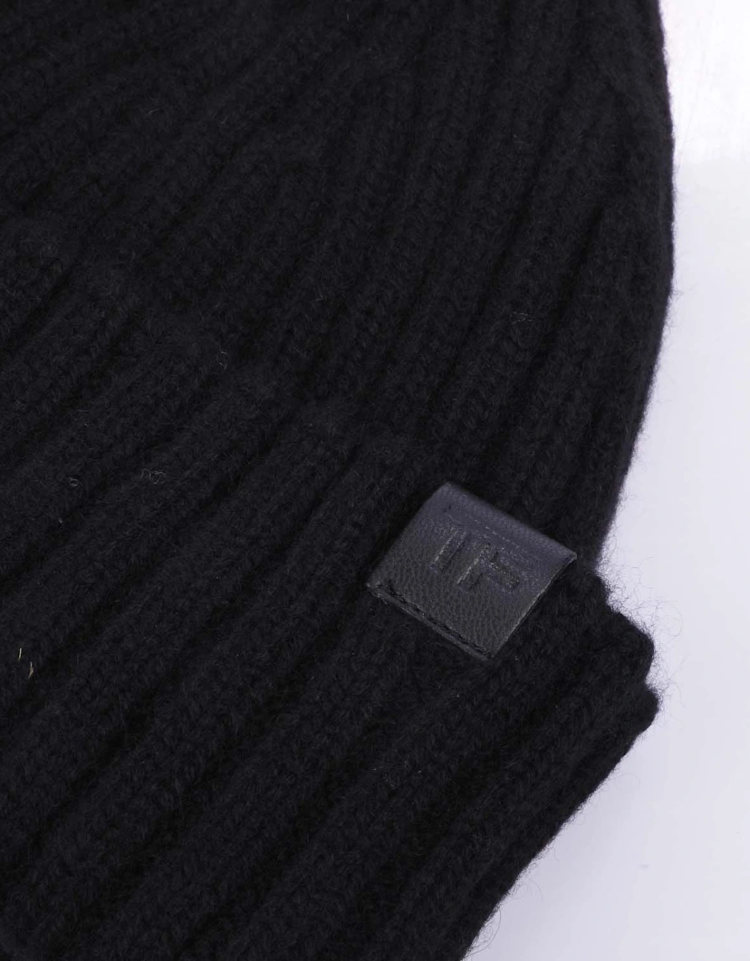 Ribbed Cashmere Beanie