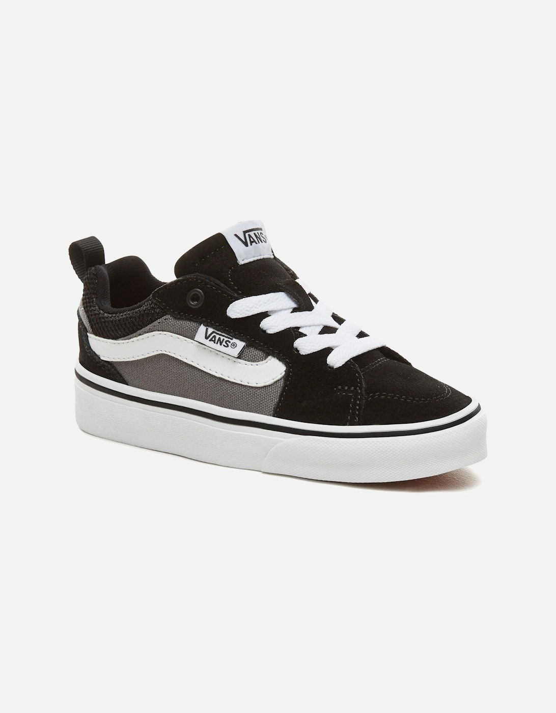 Kids Filmore Low Rise Canvas Hook & Loop Trainers - Black, 2 of 1