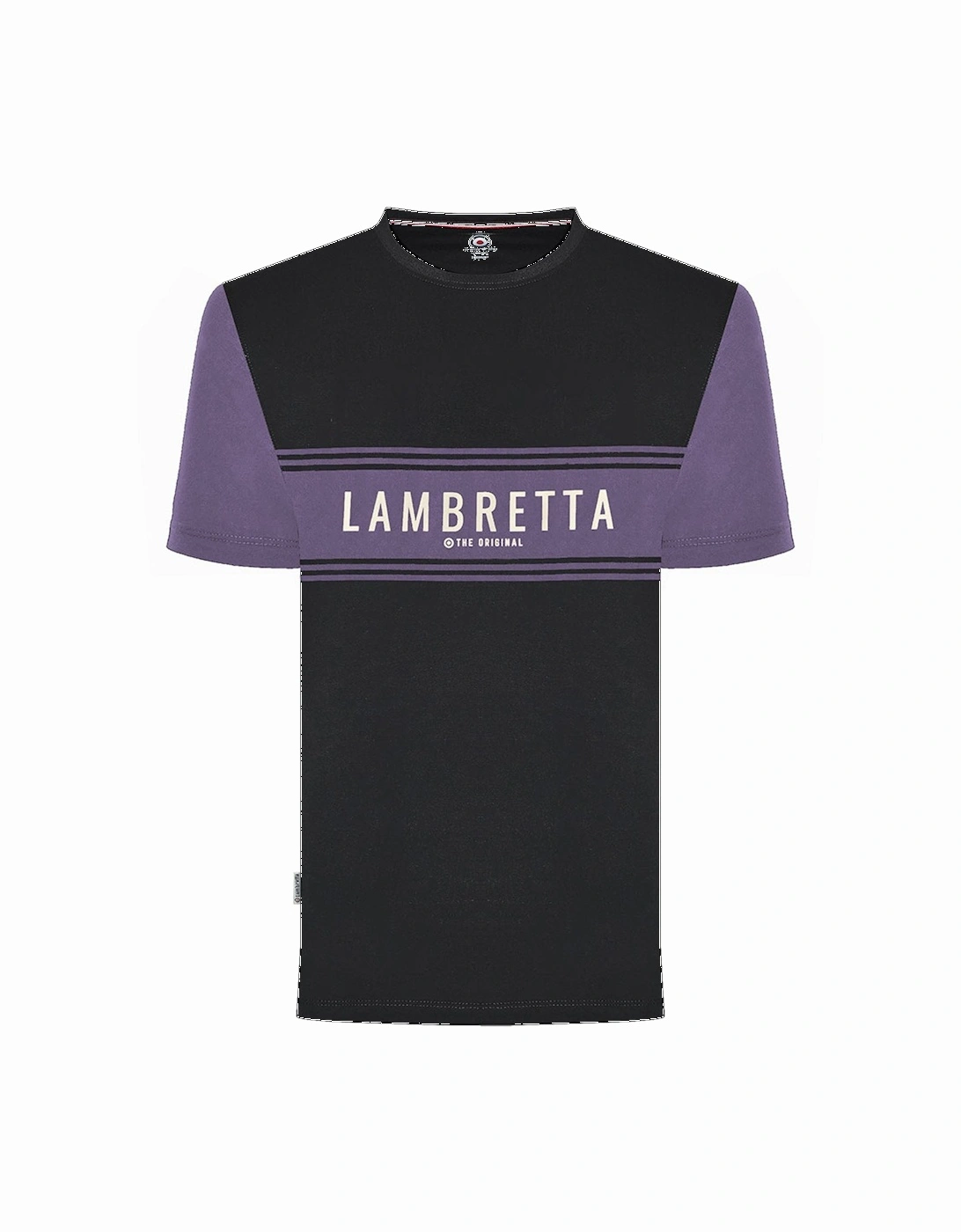 Mens Logo Panel Raglan Retro T-Shirt, 2 of 1