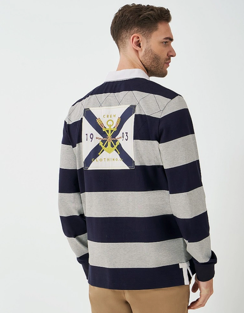 Men's Callington Rugby Jersey Heritage Dark Navy/Mid Grey Marl