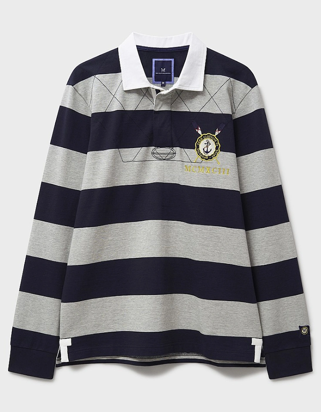 Men's Callington Rugby Jersey Heritage Dark Navy/Mid Grey Marl