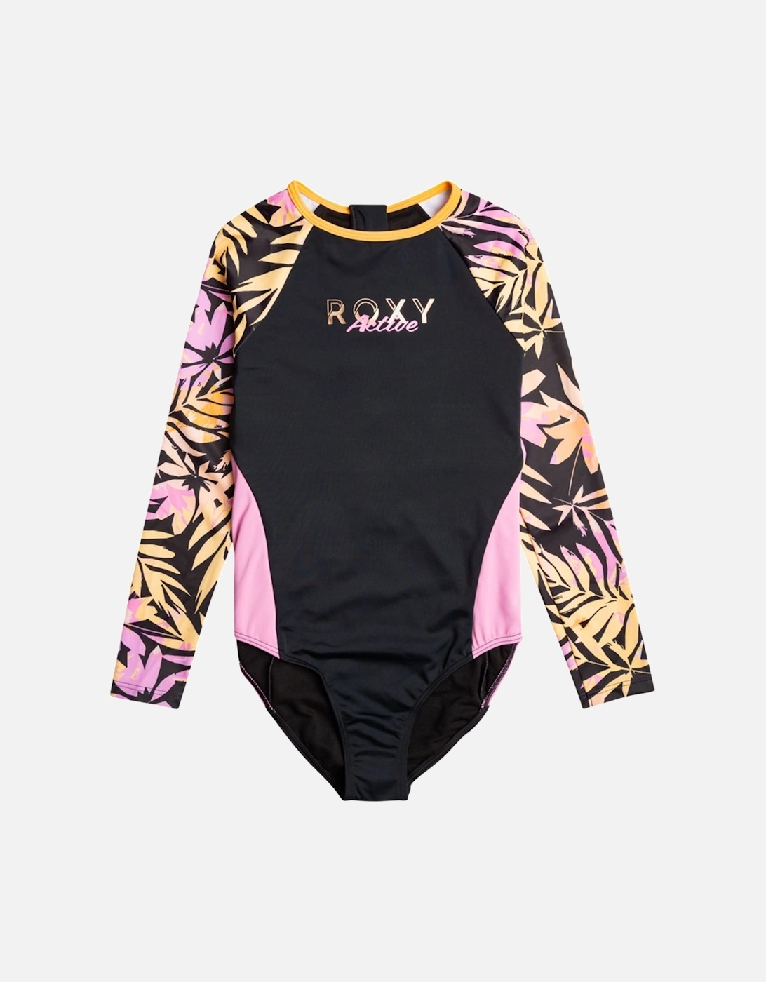Kids Active Joy Long Sleeve One Piece Rash Vest - Anthracite, 2 of 1
