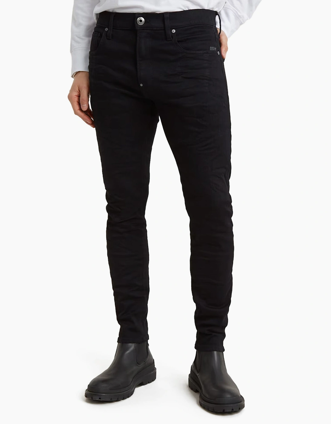 G-Star Men's Black Revend Skinny Jeans - Size: 34/32