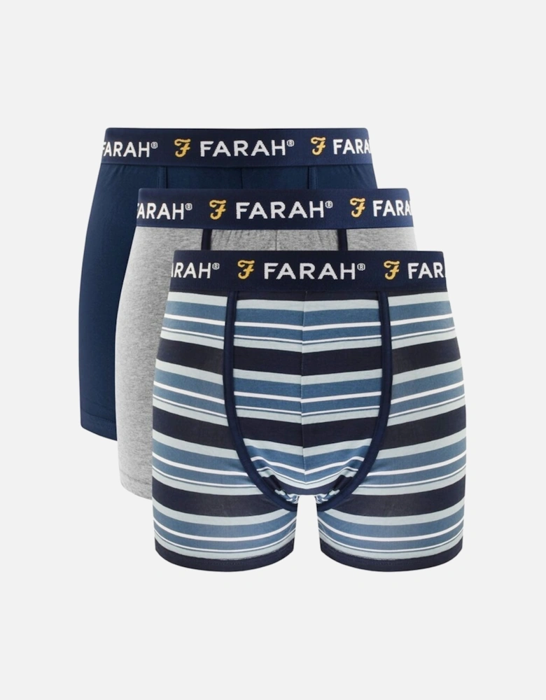 Mens Klaff 3 Pack Elasticated Boxer Shorts - Multi