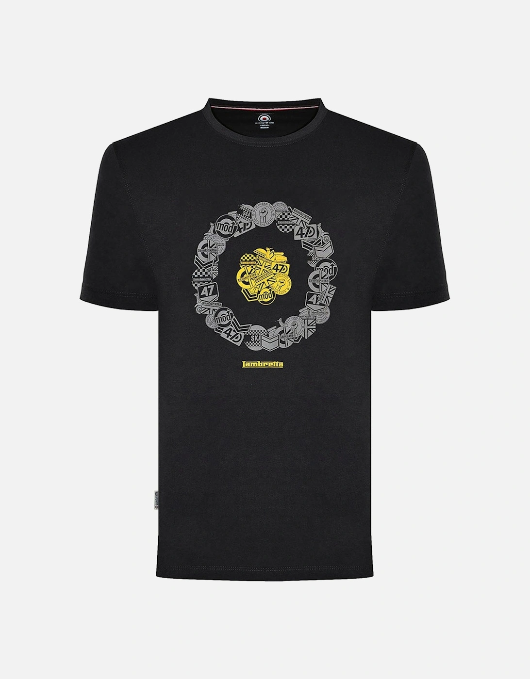 Mens Badges Target T-Shirt, 2 of 1
