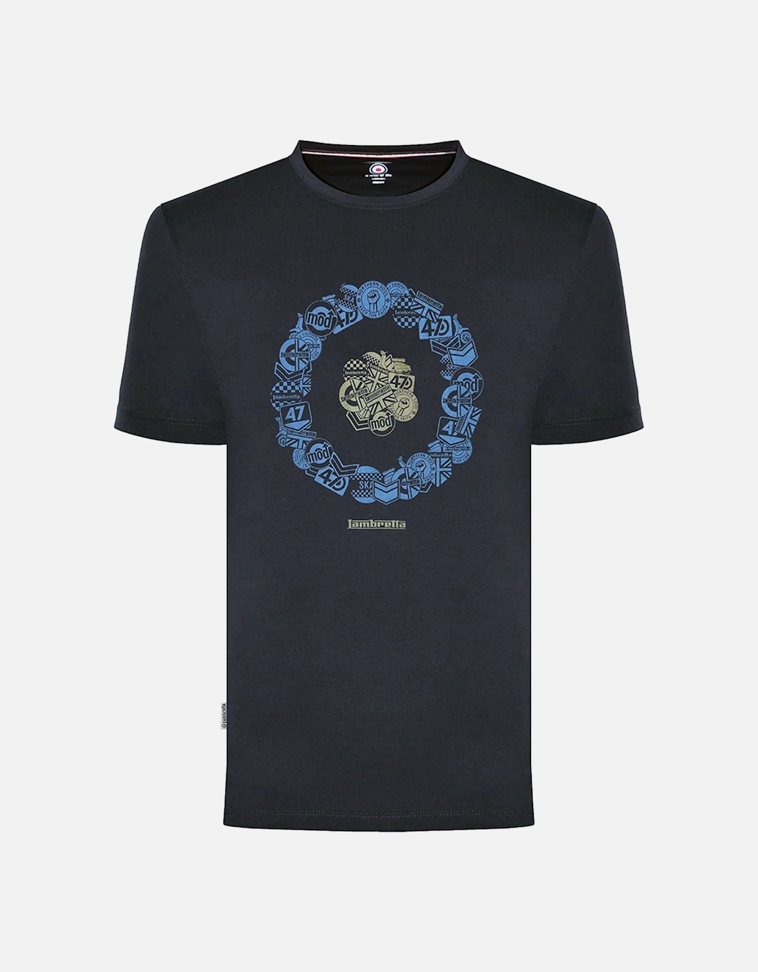 Mens Badges Target T-Shirt, 2 of 1