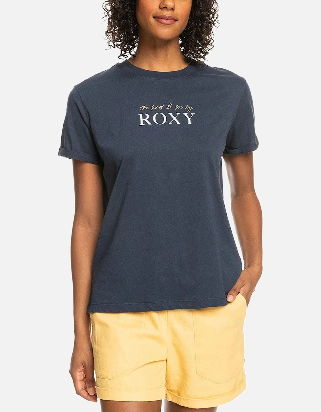 Womens Noon Ocean Crew Neck T-Shirt, 2 of 1