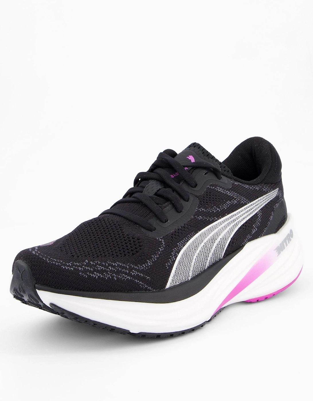 Womens Running Magnify Nitro 2 Trainers - Black-Pure Magenta